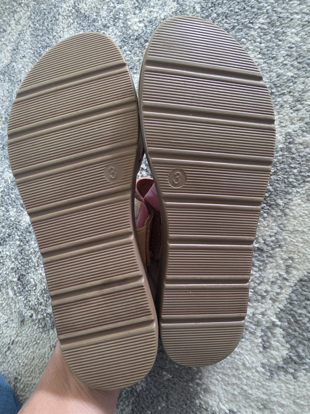 Girl’s Brown Leather Strappy Slide Sandals